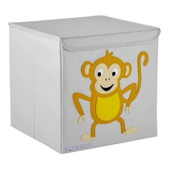 Caja Organizadora Juguetes Plegable Diseño Mono