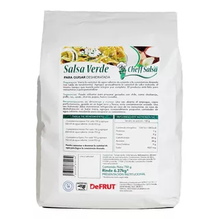 Salsa Verde Deshidratada Bolsa 750grs | Rinde 8kg