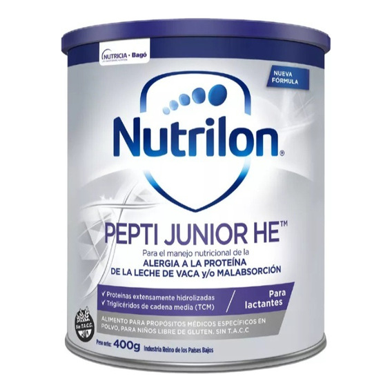 Nutrilon Pepti Junior He 400g - Pack X 3 - Sin Lactosa