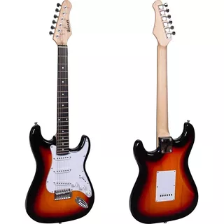 Guitarra Elétrica Winner Wgs St Stratocaster De  Basswood Sunburst Brilhante Com Diapasão De Pau-rosa