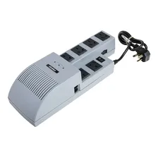 Estabilizador Atomlux R1000 1000va 220v 6 Tomas Led Línea R Tensión Monovolt Gris