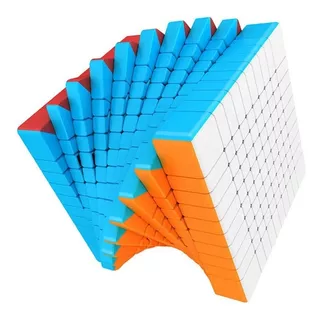 Cubo Rubik 10x10 Moyu Meilong Stickerless + Estuche + Base Color De La Estructura Sin Etiquetas