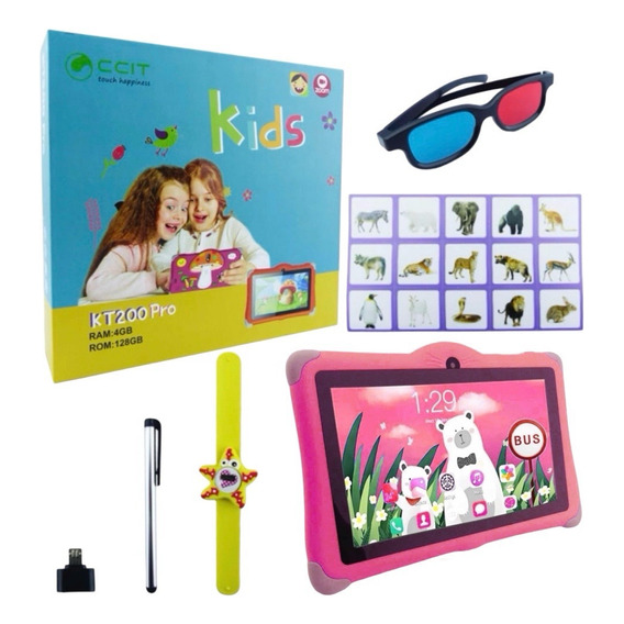 Tablet Android Kt200 Pro P/ Niños Memoria 128 Gb Ram 4 G