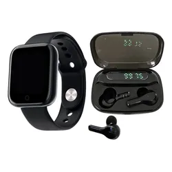 Kit Fone Ouvido Bluetooth 5.0 Sem Fio Duplo Touch + Relógio no Mercado Livre com oferta e cupom de desconto