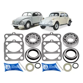 Kit Rolamento Roda Traseira 2 Lado Brasilia Variant Tl Fusca