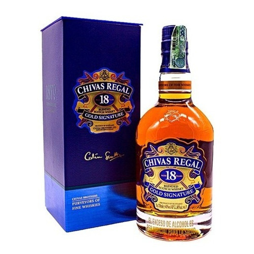 Whisky Chivas Regal 18 Años - G - Ml A $286