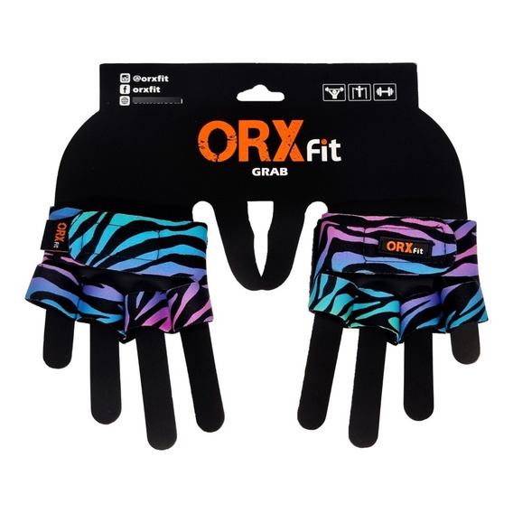 Guantes Pesas Grabs - Orxfit - Color Cebra