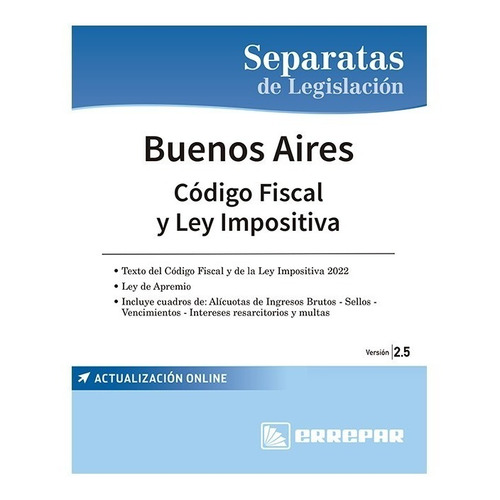 Buenos Aires Codigo Fiscal Y Ley Impositiva Ultima Edicion