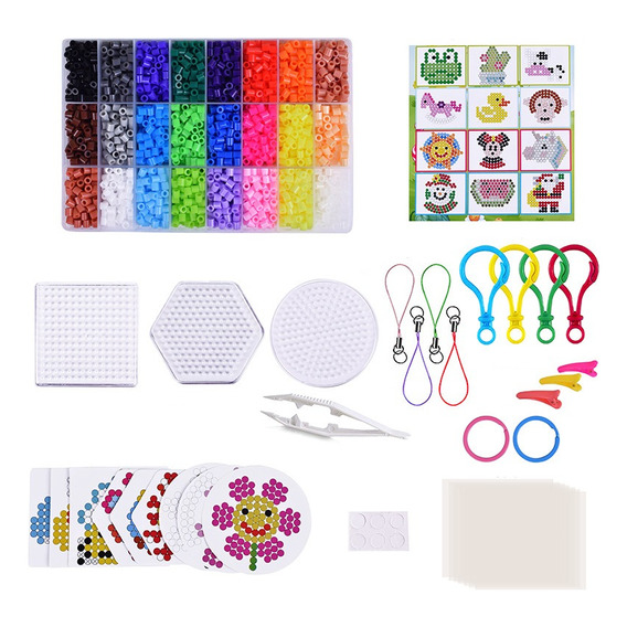 Pack Inicial Hama Beads / Artkal , 24 Colores 4300 Beads 5mm