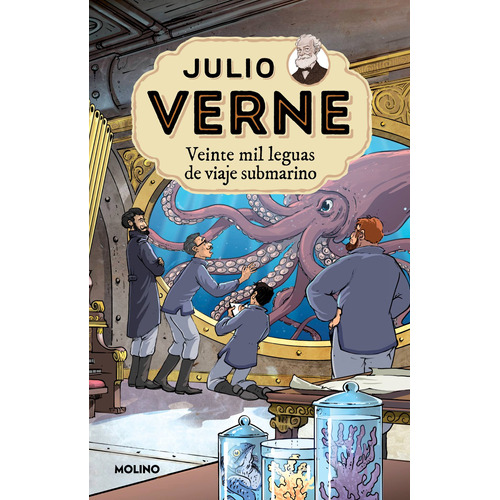 Julio Verne 4 - Veinte mil leguas de viaje submarino, de Verne, Julio. Serie Molino Editorial Molino, tapa blanda en español, 2021