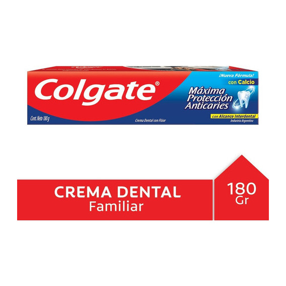 Crema Dental Colgate Anticaries Dientes Fuertes 180g