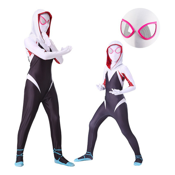 Spiderman Gwen Stacy Traje Disfraz Adulto Niña Cosplay