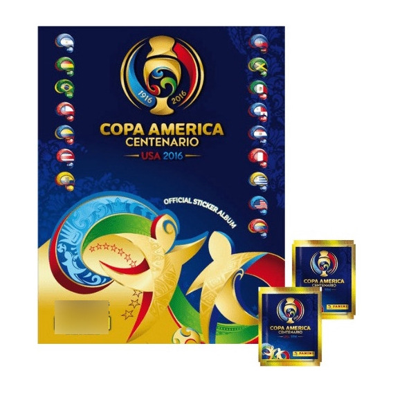 Álbum + 100 Sobres Copa América Centenario.