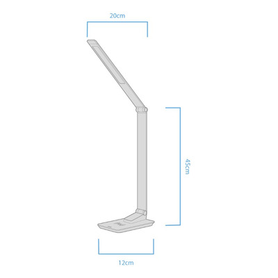 Lampara Velador Ceres Led Carga Celular Usb Dimerizable Mc