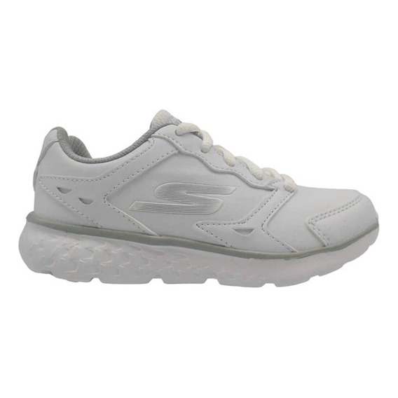 Tenis Skechers Go Run Escolar Unisex 998126 Blanco Ligero 