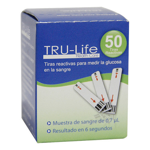 Tru-life Tiras Reactivas Health Care X 50 Und