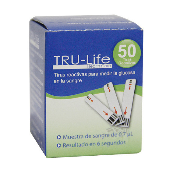 Tru-life Tiras Reactivas Health Care X 50 Und