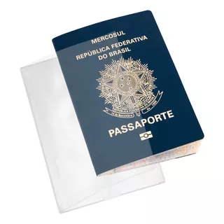 Capa Para Passaporte Transparente 4 Unidades