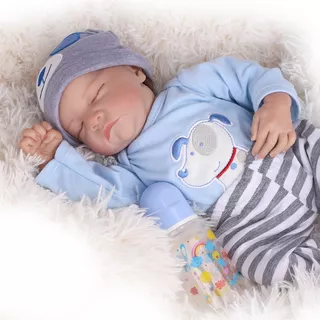 Bebé Reborn Modelo Liam 48cm Cuerpo Completo De Silicona