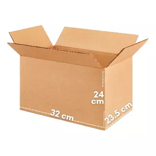 Cajas De Carton Ecommerce 32x24x23.5cm 10pzs Envios