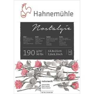 Bloco Sketch Pad Nostalgie Hahnemuhle 190g/m2 A5 50 Folhas