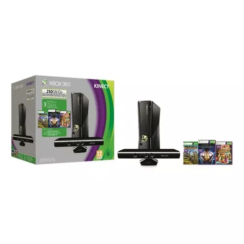  Xbox 360 250GB Console with Kinect : Video Games