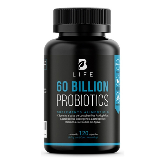 60 Billones De Probióticos/prebióticos 120 Cápsulas B Life