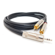 Cable Miniplug A Dos Rca Sin Ruido Profesional Hamc 1,5mts