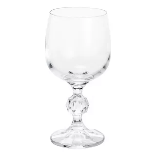 Jg 6 Taças De Cristal Bohemia P/vinho Klaudie/sterna 190ml Cor Transparente