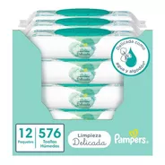 Pack 12 Paquetes Toallitas Humedas Pampers Wipes Ld 576un