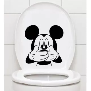 Vinilo Sticker Decorativo Mickey Mouse Taza Tapa De Baño