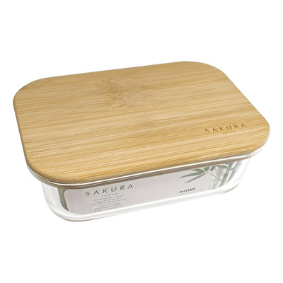 Contenedor  Sakura Tapa Hermética Bambo 20310 Bazarnet P