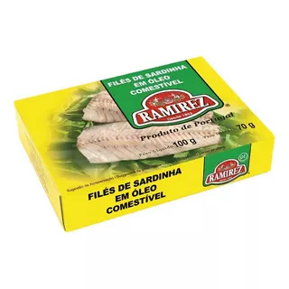 Filés De Sardinhas Em Óleo Comestível 100g