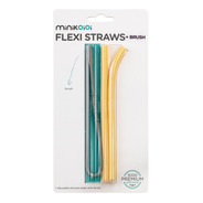 Sorbetes De Silicona Reutilizable Minikoioi Flexi Straws