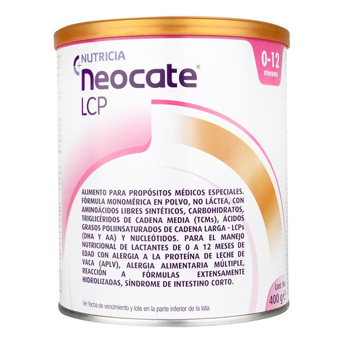 Neocate Lcp Lata X 400 Grs