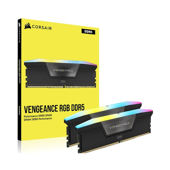 Memoria RAM Corsair Vengeance Rgb Ddr5 2x16 GB Cl36 6400 MHz