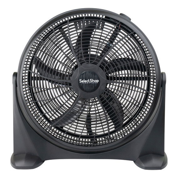 Ventilador de piso SelectShop Signature 2077 negro con 5 aspas de  plástico, 20" de diámetro 120 V