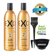 Kit Exoplastia Capilar Exo Hair 2 X 500ml Selagem + Brinde