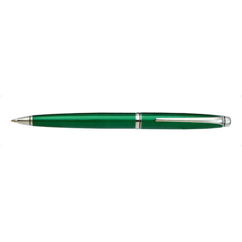 Bolígrafo Merlino Ideal Micro Vip Color De La Tinta Azul Color Del Exterior Verde Metalizado