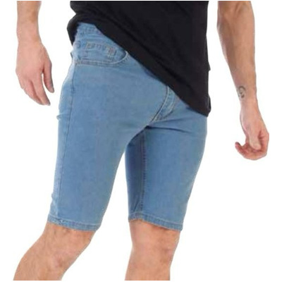 Bermuda De Jean Clasica Hombre Talles Grandes