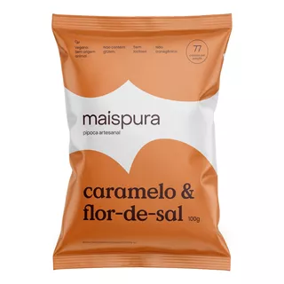 Pipoca Pronta Caramelo & Flor-de-sal Maispura Pacote 100g