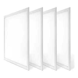 Panel Led 72w 60x60 Cm Fria Para Embutir Cuadrado Color Blanco