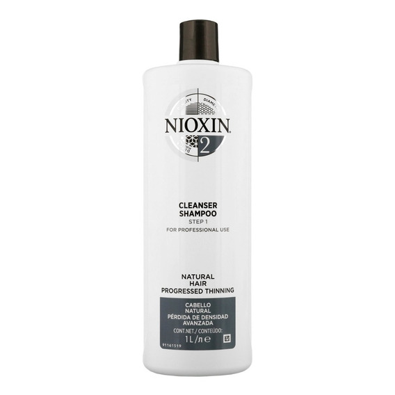 Nioxin-2 Shampoo Densificador Para Cabello Natural 1000ml