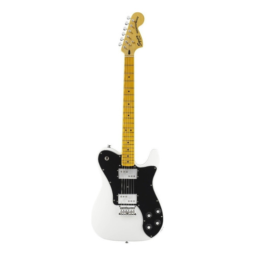 Guitarra eléctrica Squier by Fender Vintage Modified Telecaster Deluxe de tilo olympic white brillante con diapasón de arce