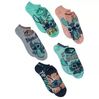  Set De Medias Stitch Disney Color Pastel