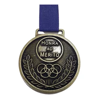 Medalhas Honra Ao Mérito De Metal 44mm +grossa 10 Peças