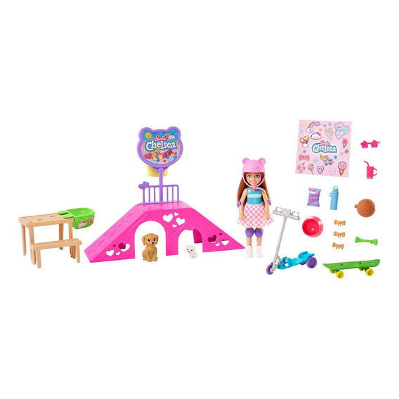 Barbie Set De Juego Skipper Pista De Patinaje