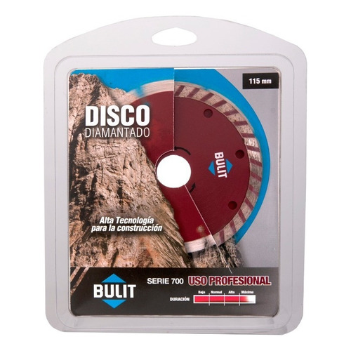 Disco Bulit Diamantado Turbo Serie 700 Uso Profesional 115m