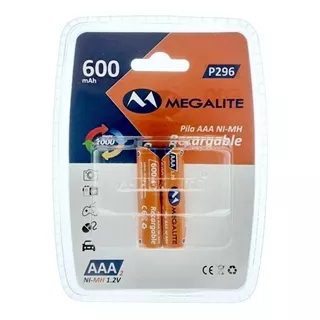 Pilas Aaa X2 Recargables 650mah Ideal Telefono Inalambrico