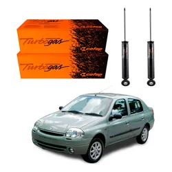  Par Amortecedor Traseiro Clio Sedan 1.0 1.6 1998 A 2002